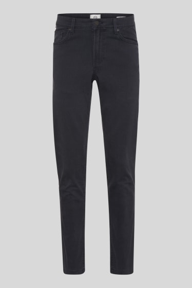 Hommes - Pantalon - slim fit - jean gris foncé