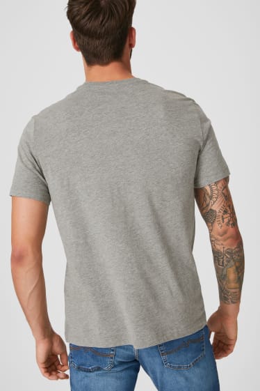 Hommes - MUSTANG - T-Shirt - gris chiné