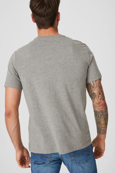 Men - MUSTANG - T-shirt - gray-melange