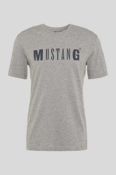 Herren - MUSTANG - T-Shirt - grau-melange