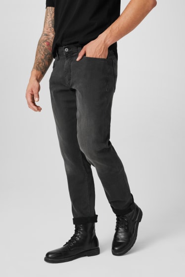 Hombre - MUSTANG - slim jeans - Washington - vaqueros - gris oscuro