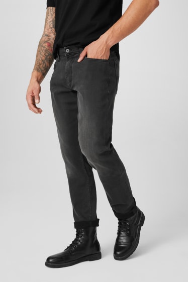Men - MUSTANG - slim jeans - Washington - denim-dark gray