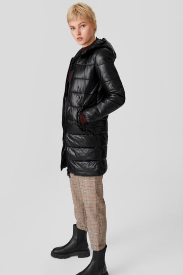 Ados & jeunes adultes - CLOCKHOUSE - manteau matelassé - effet brillant - noir