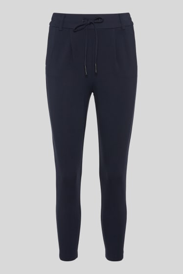 Women - ONLY- trousers - extra short - dark blue