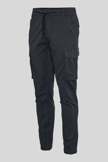 Home - Pantalons tipus cargo - ajustats - antracita