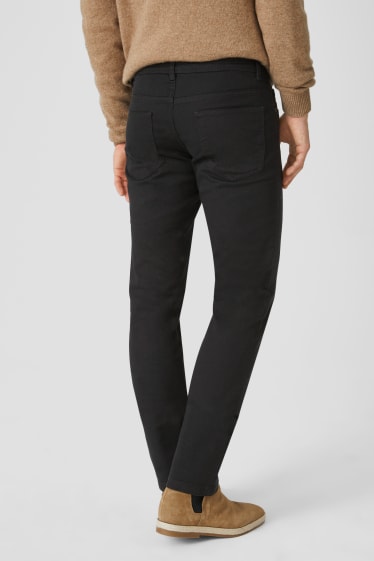 Hommes - Pantalon - slim fit - noir