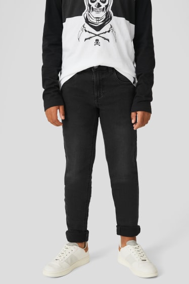 Children Boys - Skinny jeans - jog denim - denim-dark gray