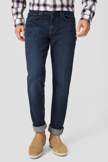 Heren - Straight jeans - jeansdonkerblauw