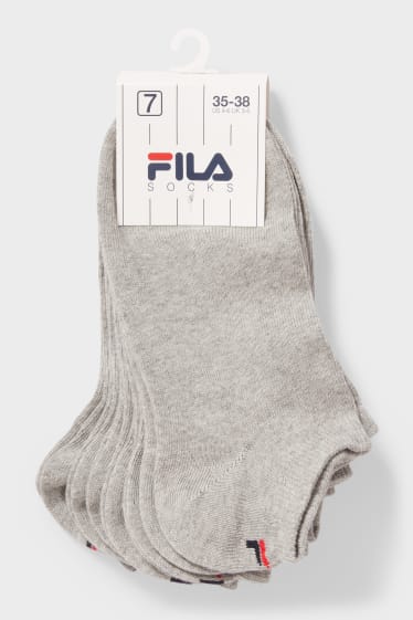 Mujer - FILA - pack de 7 - calcetines tobilleros - gris