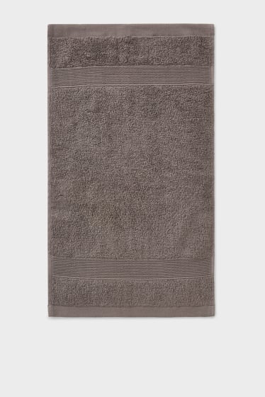 Handtuch - 50 x 30 cm - grau