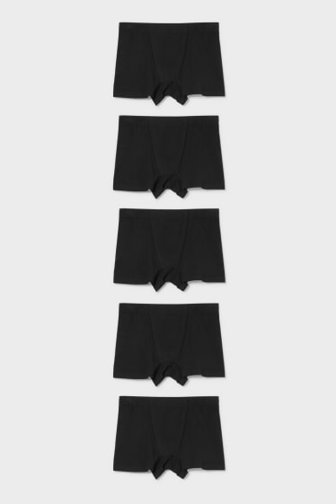 Men - Multipack of 5 - trunks - black