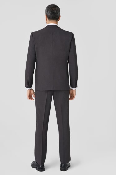 Men - Suit with two pairs of trousers - regular fit - 4 piece - graphite