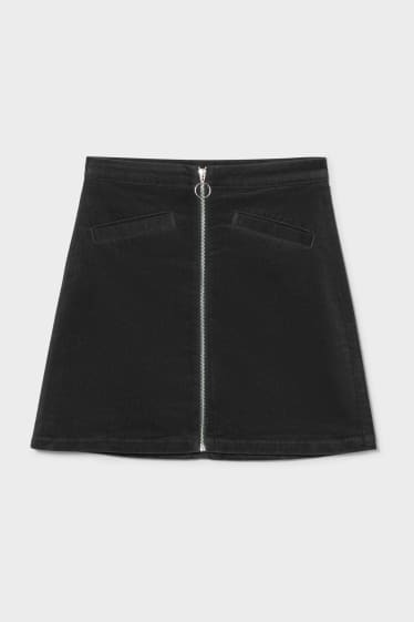Women - Corduroy skirt - dark green