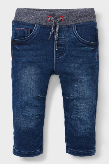 Neonati - Jeans termici per bebè - jeans blu scuro