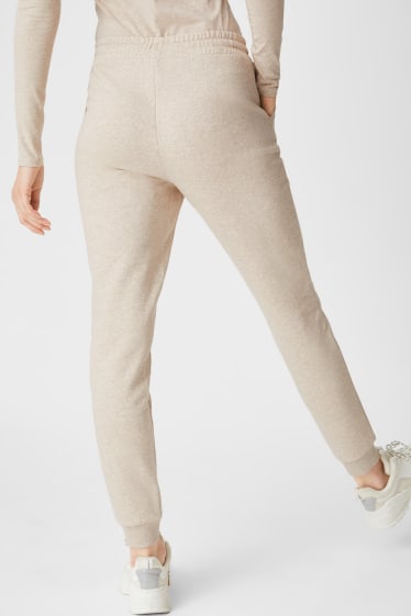 Femmes - Pantalon de jogging - beige chiné