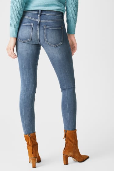 Dames - Skinny jeans - jog denim - lichtblauw
