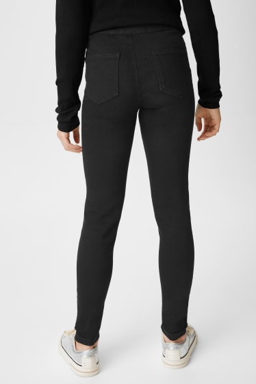 Kinder Mädchen - Jegging Jeans - schwarz