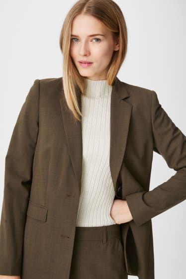 Femmes - Blazer de bureau - vert foncé