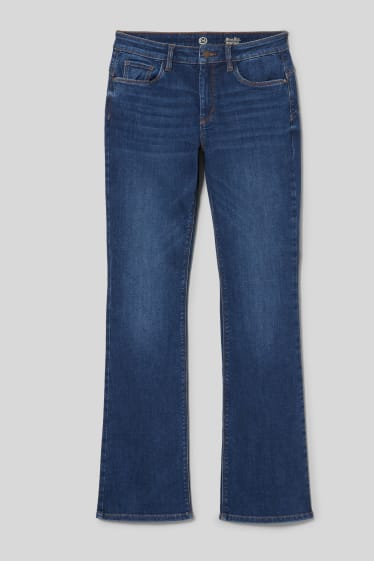 Kobiety - Bootcut jeans - dżinsy modelujące - dżins-niebieski