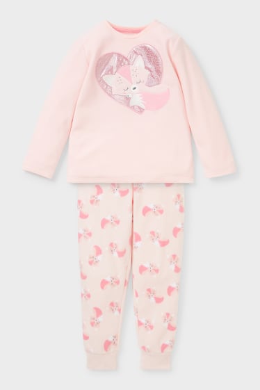 Children - Fleece pyjamas - 2 piece - rose