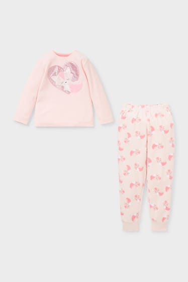 Enfants - Pyjama en polaire - 2 pièces - rose