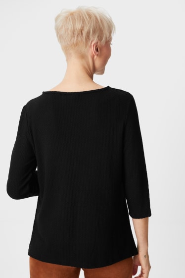 Women - Long sleeve top - black