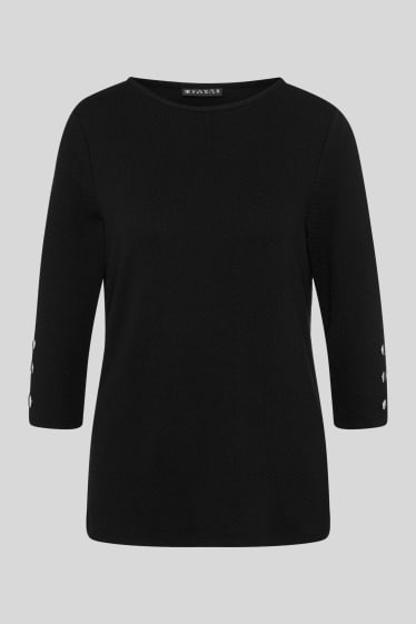 Women - Long sleeve top - black