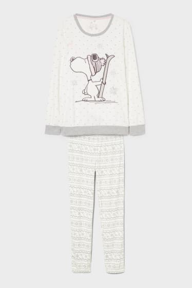 Kobiety - Polarowa piżama - Snoopy - kremowobiały