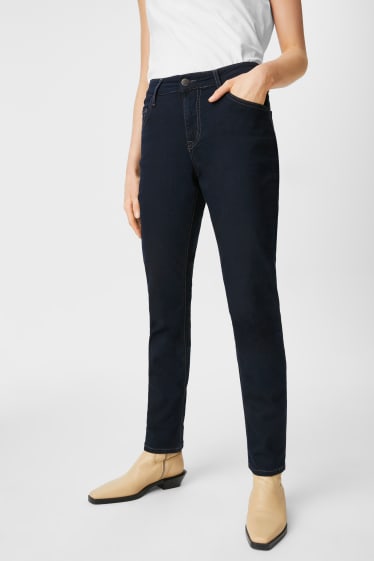 Kobiety - MUSTANG - slim jeans - Rebecca - dżins-ciemnoniebieski