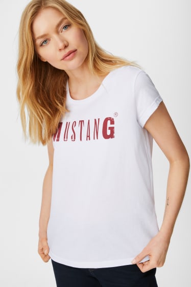 Donna - MUSTANG - t-shirt - bianco