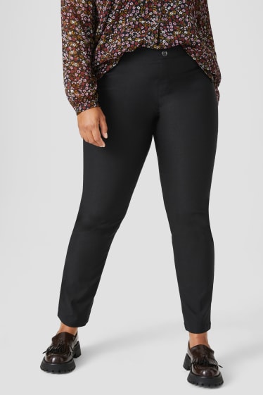 Women - Trousers - slim fit - black