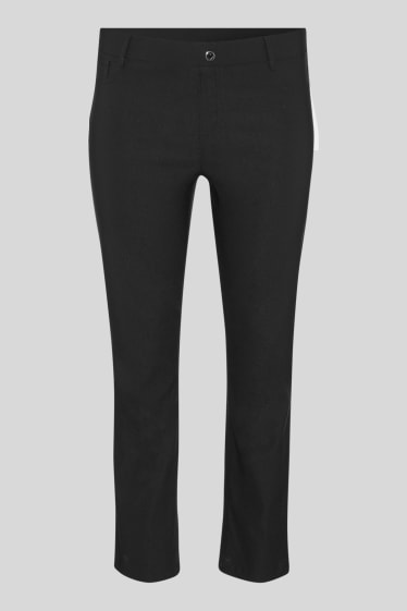 Women - Trousers - slim fit - black