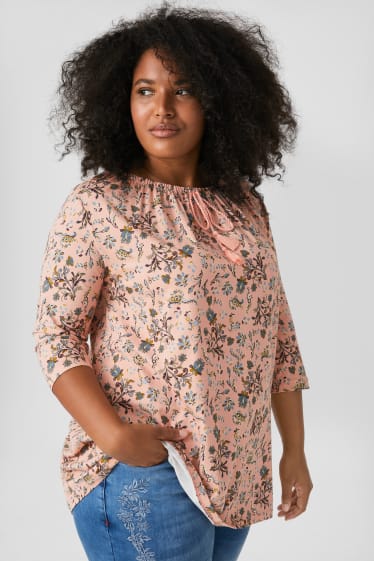 Damen - Langarmshirt - rosa