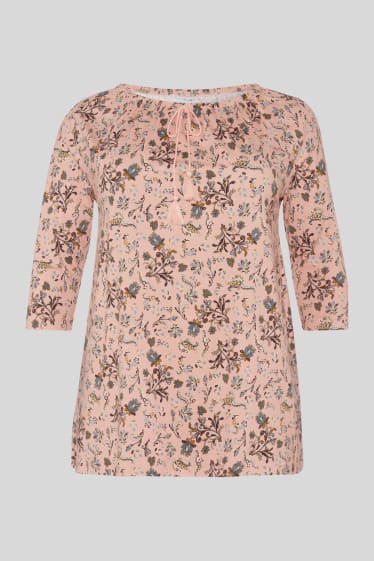 Women - Long sleeve top - rose