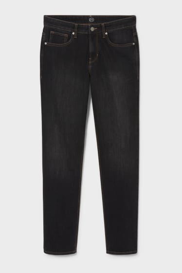 Uomo - Straight jeans - nero melange