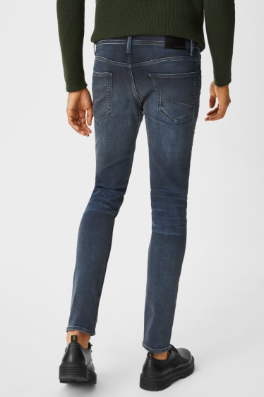 Men - CLOCKHOUSE - skinny jeans - jog denim - denim-dark blue