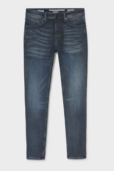 Heren - CLOCKHOUSE - skinny jeans - jog denim - jeansdonkerblauw