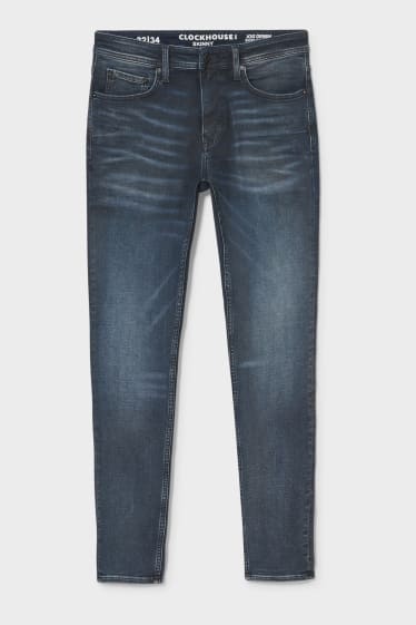 Men - CLOCKHOUSE - skinny jeans - jog denim - denim-dark blue