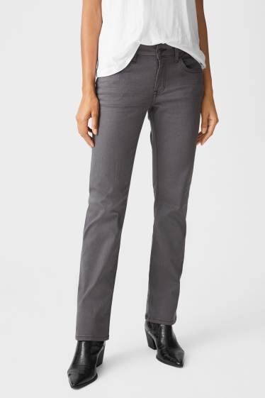 Women - MUSTANG - straight jeans - Julia - gray
