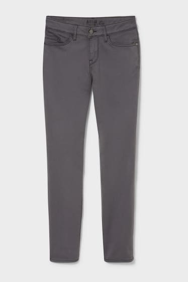 Donna - MUSTANG - skinny jeans - a quadretti - grigio scuro