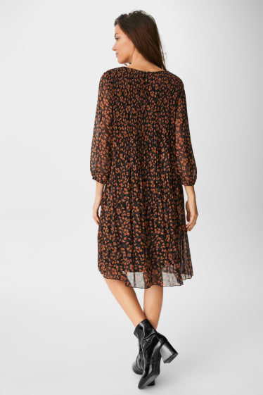 Women - Dress - black / beige