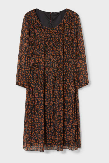 Women - Dress - black / beige