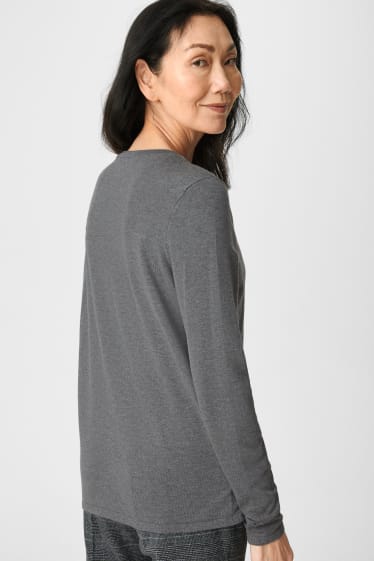 Damen - Pullover - graphite