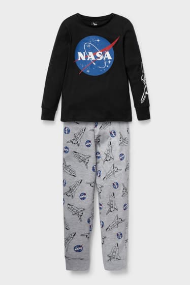 Kinderen - NASA - pyjama - 2-delig - zwart
