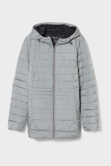 Women - Quilted jacket - light gray-melange