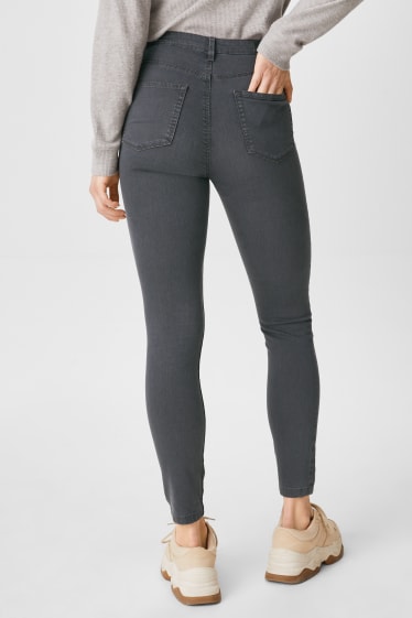 Ados & jeunes adultes - CLOCKHOUSE - super skinny jean - gris anthracite