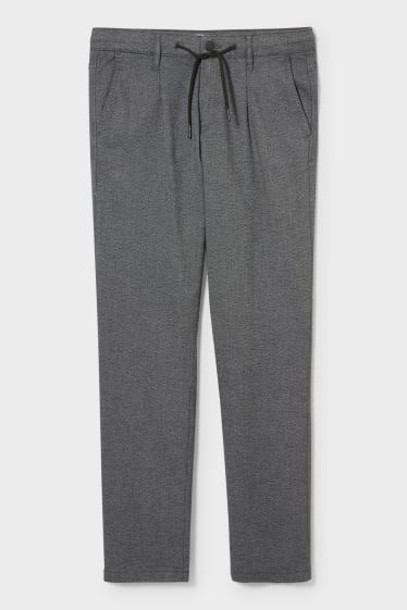 Uomo - Pantaloni chino - tapered fit - grigio melange