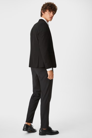 Pánské - Business oblek - Body Fit - 2dílný - černá