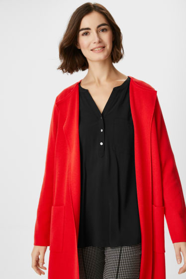 Women - Cardigan - red