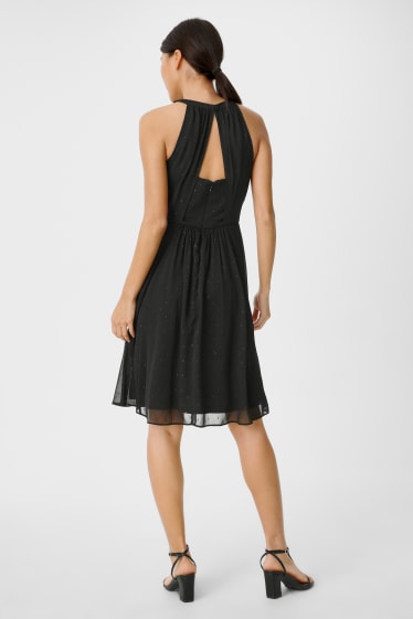 Women - Fit & flare dress - formal - black